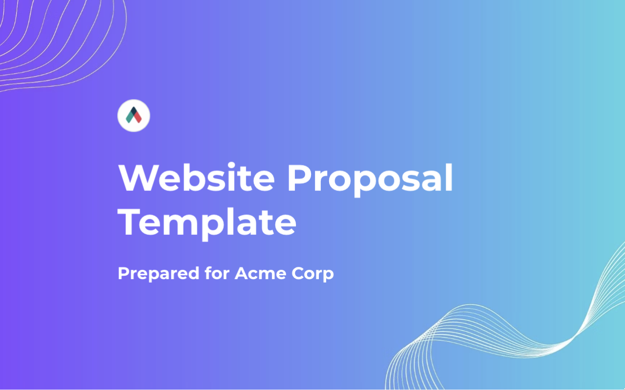 Website Proposal Template